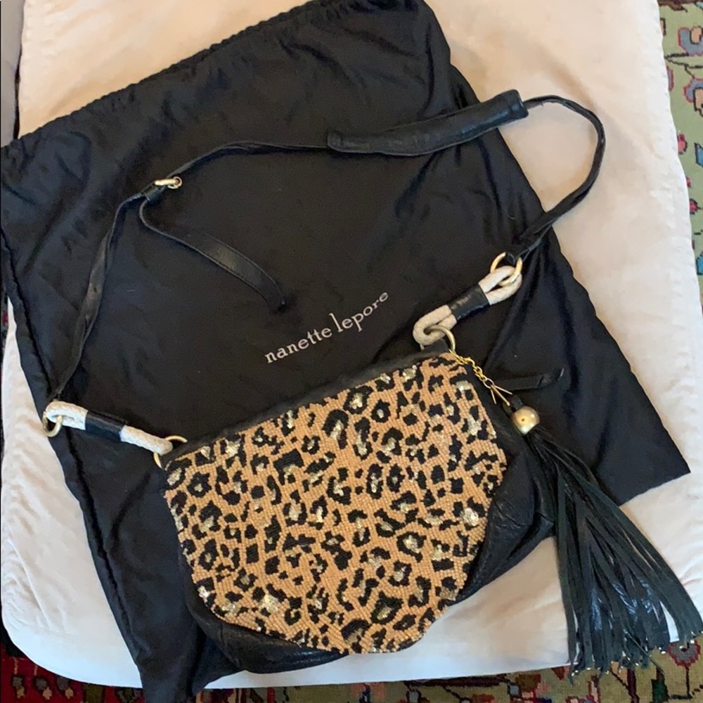 Nanette Lepore beaded crossbody bag